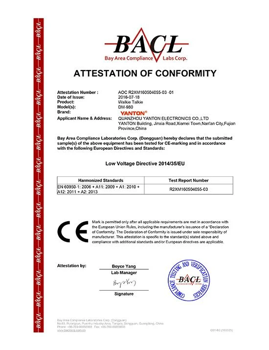 900 UHF CE